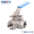 Three Way Floating Reduce Port Stainless Steel Ball Valve
